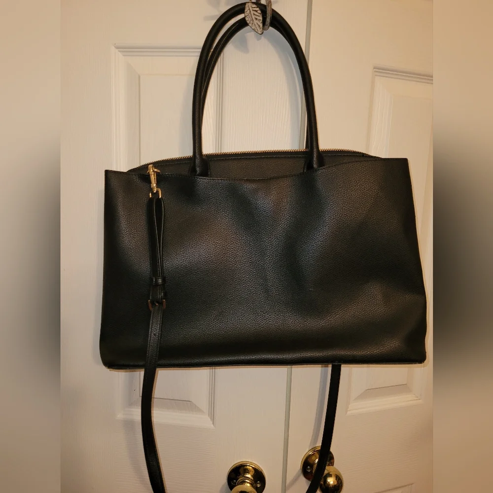 A new day black solid bag